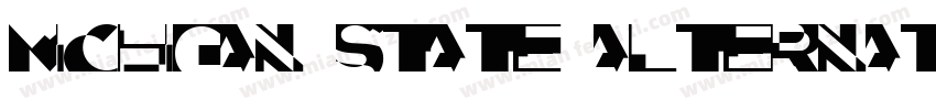 Michigan State Alternative字体转换